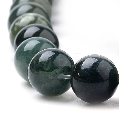 Natural Moss Agate Beads Strands X-G-I199-06-8mm-1