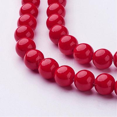 Natural Mashan Jade Round Beads Strands G-D263-8mm-XS31-1