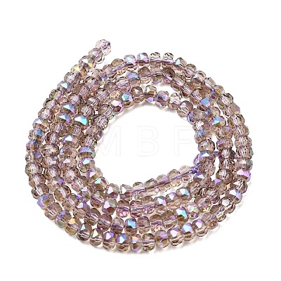 Electroplate Glass Beads Strands GLAA-Q105-03L-1