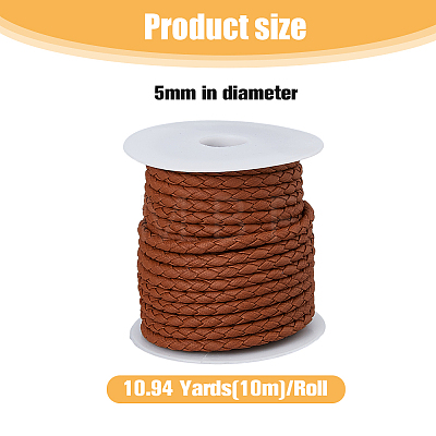 Round PU Leather Braided Cord LC-WH0012-03B-01-1