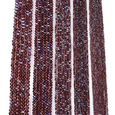 Electroplate Glass Beads Strands EGLA-A044-T6mm-L13-1