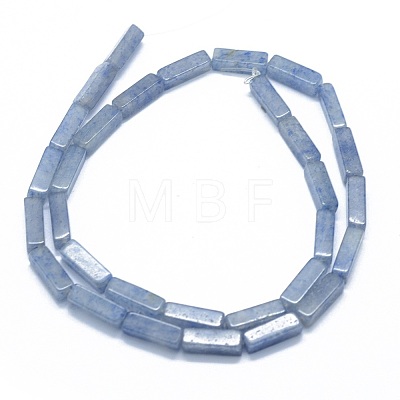 Dyed & Heated Natural Blue Aventurine Beads Strands G-F631-E01-02-1