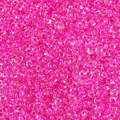 8/0 Inside Colours Transparent Glass Seed Beads SEED-T007-06I-1