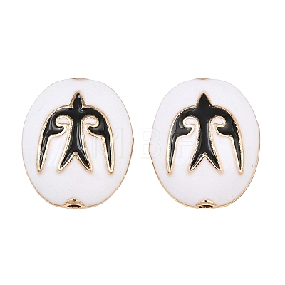 Brass Enamel Beads KK-CBA7BFE-01G-01-1