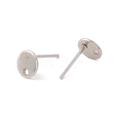 Non-Tarnish 201 Stainless Steel Stud Earring Findings STAS-P308-09A-P-1