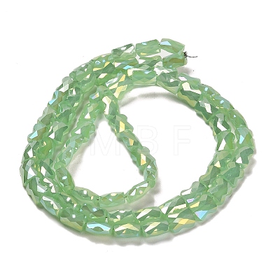 AB Color Plate Glass Beads Strands EGLA-P051-06B-C07-1