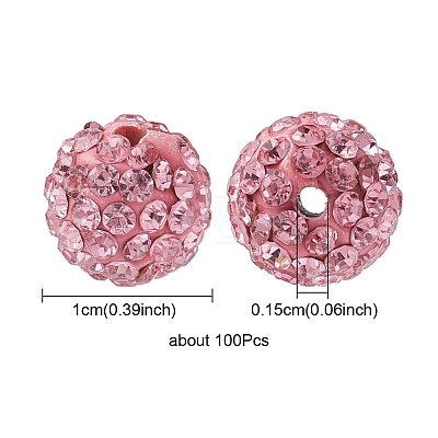 Pave Disco Ball Beads RB-YW0001-10B-1