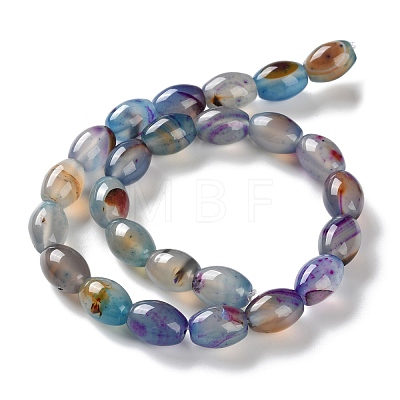 Natural Agate(Dyed & Heated) Beads Strands G-M446-D01-01B-1