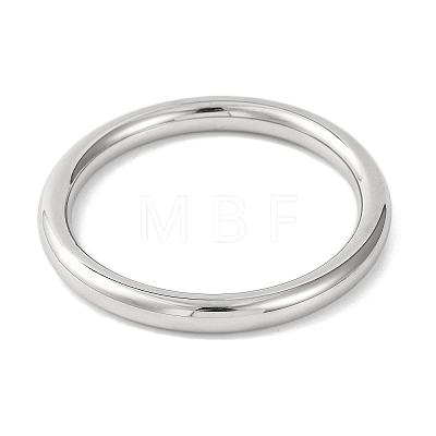 Plain 304 Stainless Steel Bangles for Women BJEW-B104-33C-P-1