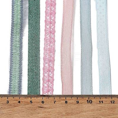 18 Yards 6 Colors Polyester Ribbon SRIB-C001-B02-1