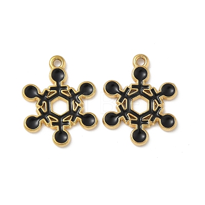 304 Stainless Steel Enamel Pendants STAS-L300-012G-45-1