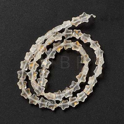 Transparent Glass Beads Strand GLAA-F112-04K-1