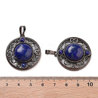 Natural Dyed Lapis Lazuli Pendants G-Q158-03A-R04-1