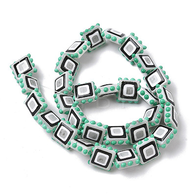 Baking Paint Glass Enamel Beads LAMP-S079-14C-1
