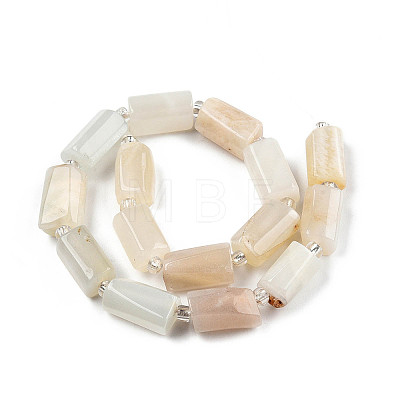 Natural White Moonstone Beads Strands X-G-N327-06C-1