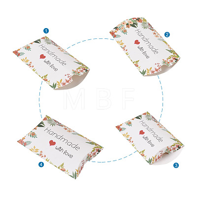 Magibeads 36Pcs 9 Style Paper Pillow Boxes CON-MB0001-02-1