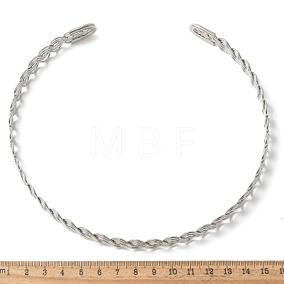 Iron Open Cuff Choker Necklaces for Women NJEW-M085-01P-1