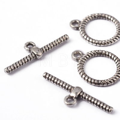 Tibetan Style Alloy Toggle Clasps LF1543Y-1