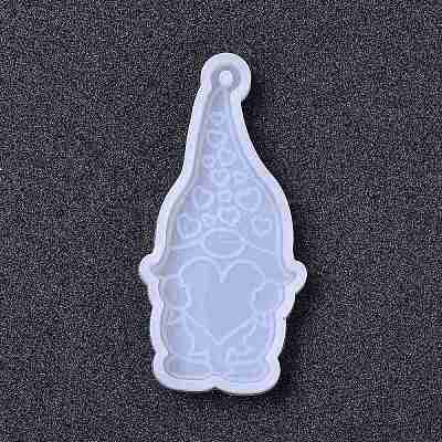 Valentine's Day Theme DIY Pendant Silhouette Statue Silicone Molds DIY-A021-02-1