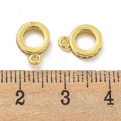 Brass Cubic Zirconia Tube Bails KK-L215-201B-G-1