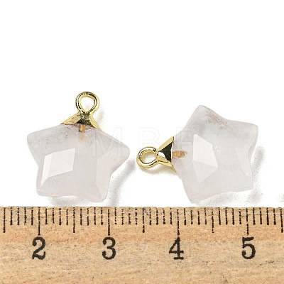 Natural Quartz Crystal Pendants G-P540-01G-02-1