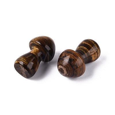 Natural Tiger Eye Mushroom Display Decorations G-Q602-03I-1