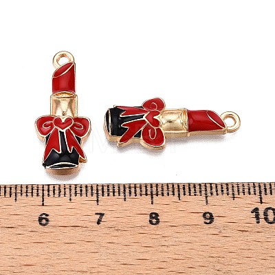 Rack Plating Alloy Enamel Pendants ENAM-N056-425B-1