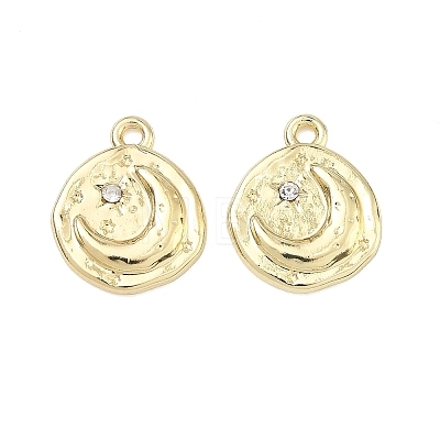 Alloy Rhinestone Pendants PALLOY-P319-04G-1