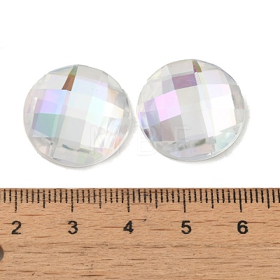 Taiwan Acrylic Rhinestone Cabochons ACRT-M005-20mm-14-1