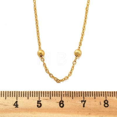 Brass Satellite Chains Necklaces for Women NJEW-D302-28G-1