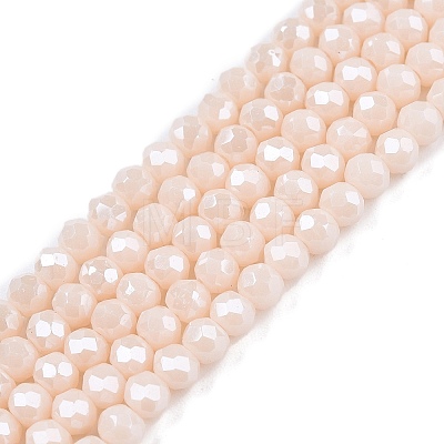 Electroplate Glass Beads Strands EGLA-A044-P3mm-A05-1