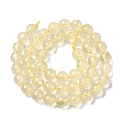 Natural Lemon Quartz(Heated) Beads Strands G-G286-A04-8mm-01-1