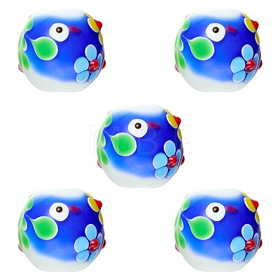5Pcs Handmade Lampwork Beads LAMP-SZ0001-48A-1