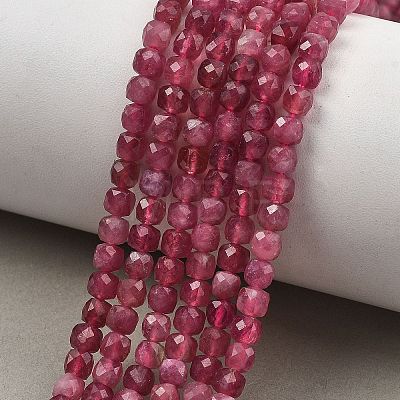 Natural Pink Tourmaline Beads Strands G-G106-G03-01A-1