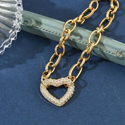 304 Stainless Steel Rhinestone Link Bracelets BJEW-P396-01D-G-1