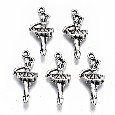 Tibetan Style Alloy Pendants TIBEP-N009-043AS-RS-1