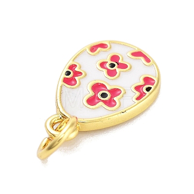 Rack Plating Brass Enamel Charms KK-M293-37G-03-1