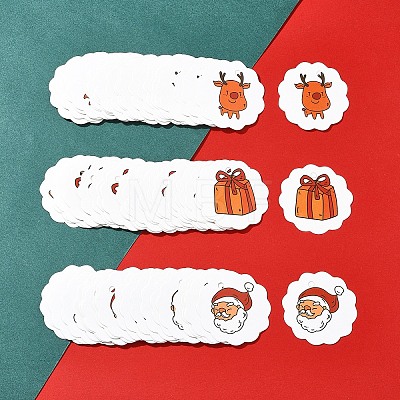 100Pcs Christmas Theme Paper Printed Gift Tags CDIS-FS0001-17-1
