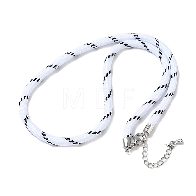 Ployester Core-Wrapped Round Cord Necklace Making KK-CBACFA2-03P-18-1