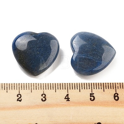 Heart Natural Blue Aventurine Worry Stone G-C134-06A-10-1