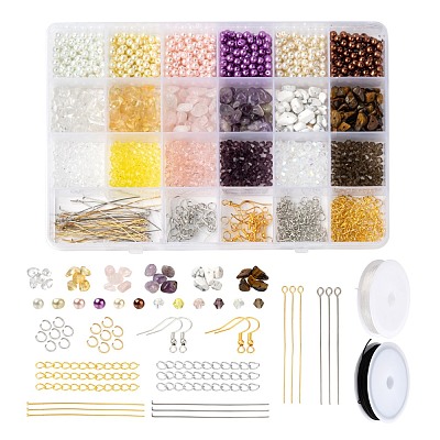 DIY Beads Earring Making Kit DIY-FS0001-98-1
