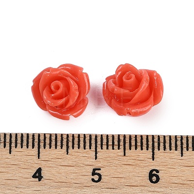 Synthetic Coral Carved Beads CORA-M001-07O-1