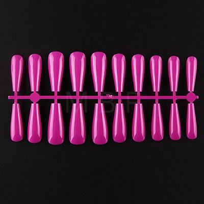 Solid Color Plastic Seamless Toe False Nail MRMJ-R106-TBL028-1