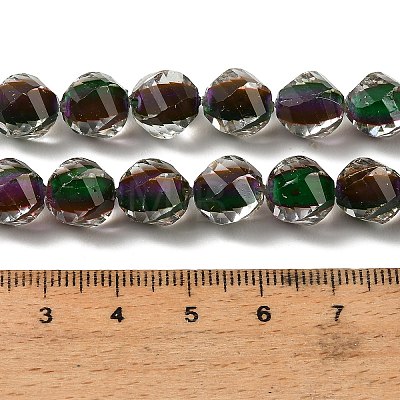 Two Tone Resin Beads Strands GLAA-T035-02H-1