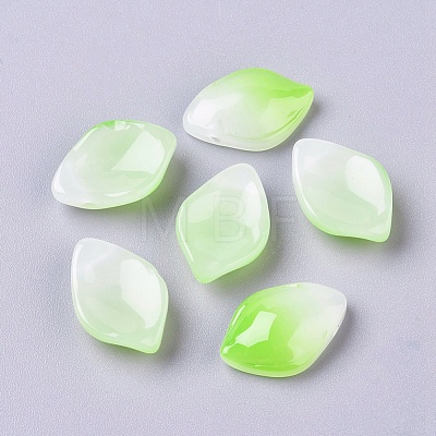 Imitation Jade Glass Pendants GLAA-L027-D-1