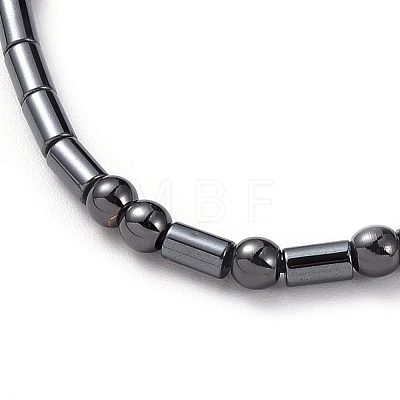 Adjustable Non-magnetic Synthetic Hematite Necklaces NJEW-JN02704-04-1