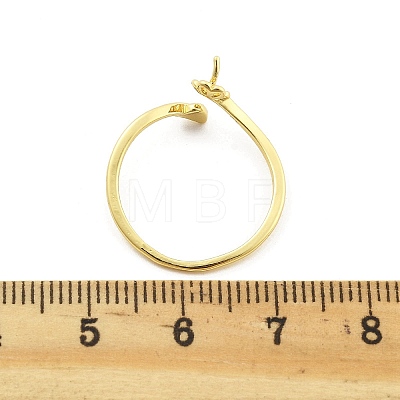 Leaf & Flower Brass Adjustable Ring Settings KK-G527-01C-G-1