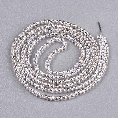 Electroplate Glass Beads Strands EGLA-S195-02B-01-1