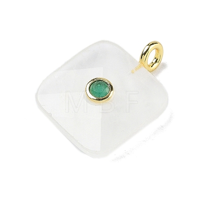 Natural Quartz Crystal Faceted Pendants G-C274-03-G09-1