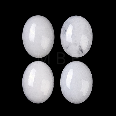 Natural White Jade Cabochons G-B080-01A-27-1